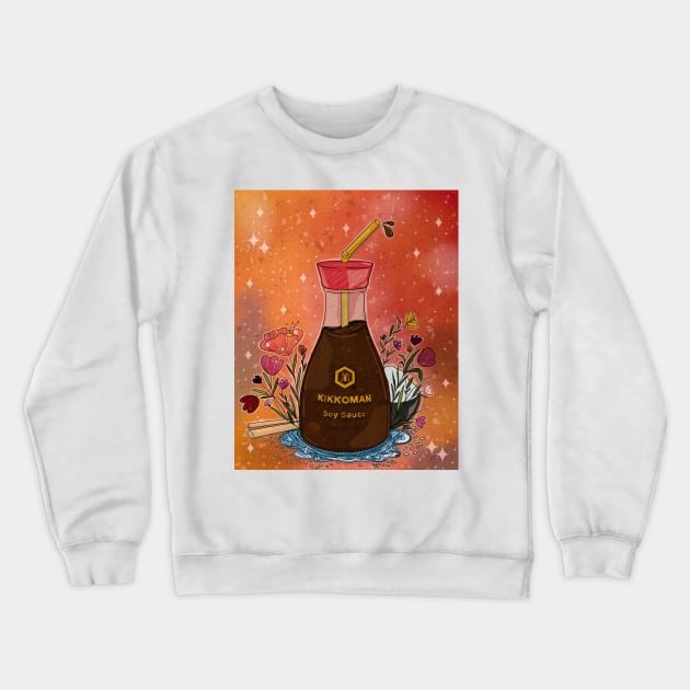 K I K K O M A N Soy Sauce Crewneck Sweatshirt by DejaDoodlesArt